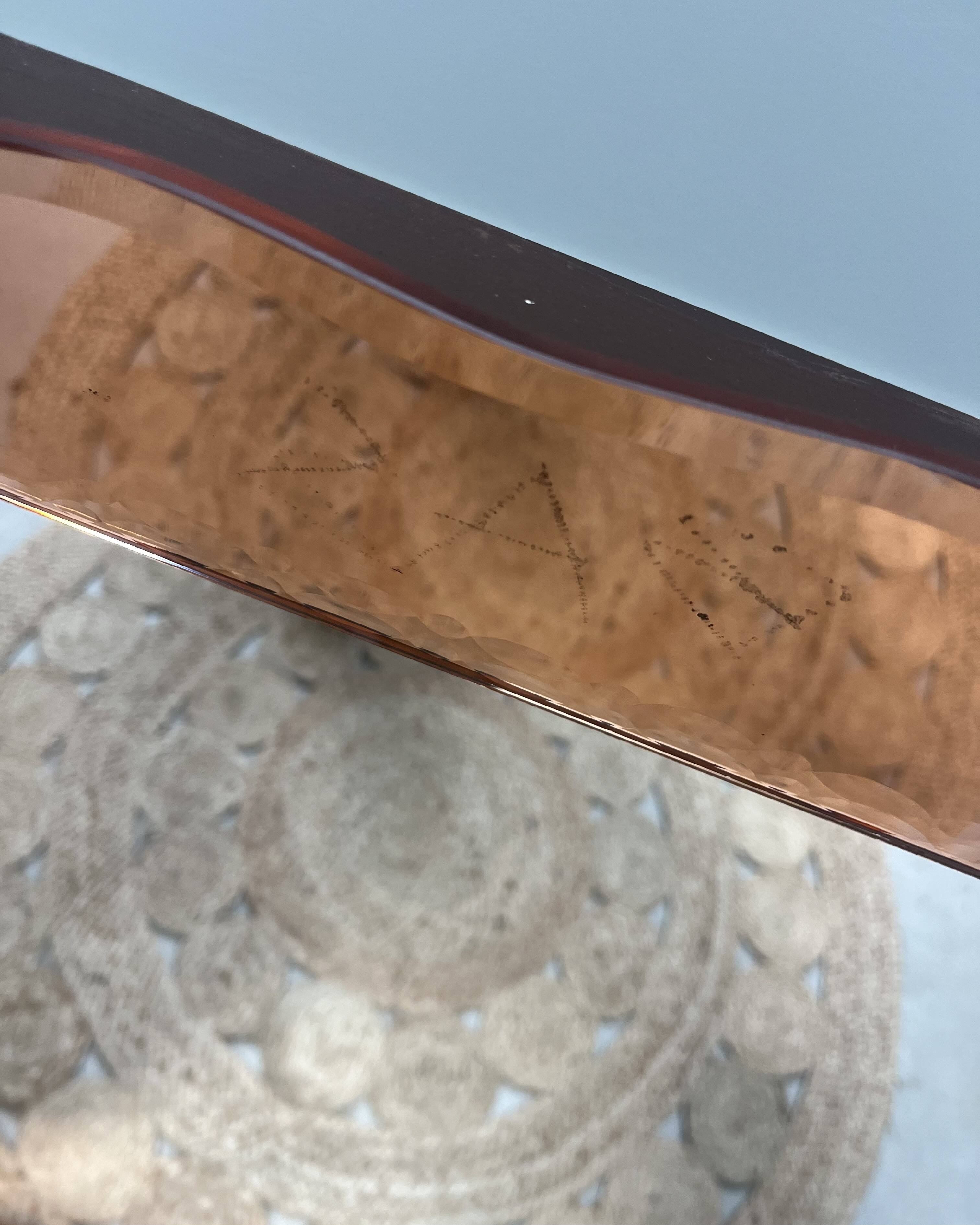 Large pink Venetian mirror