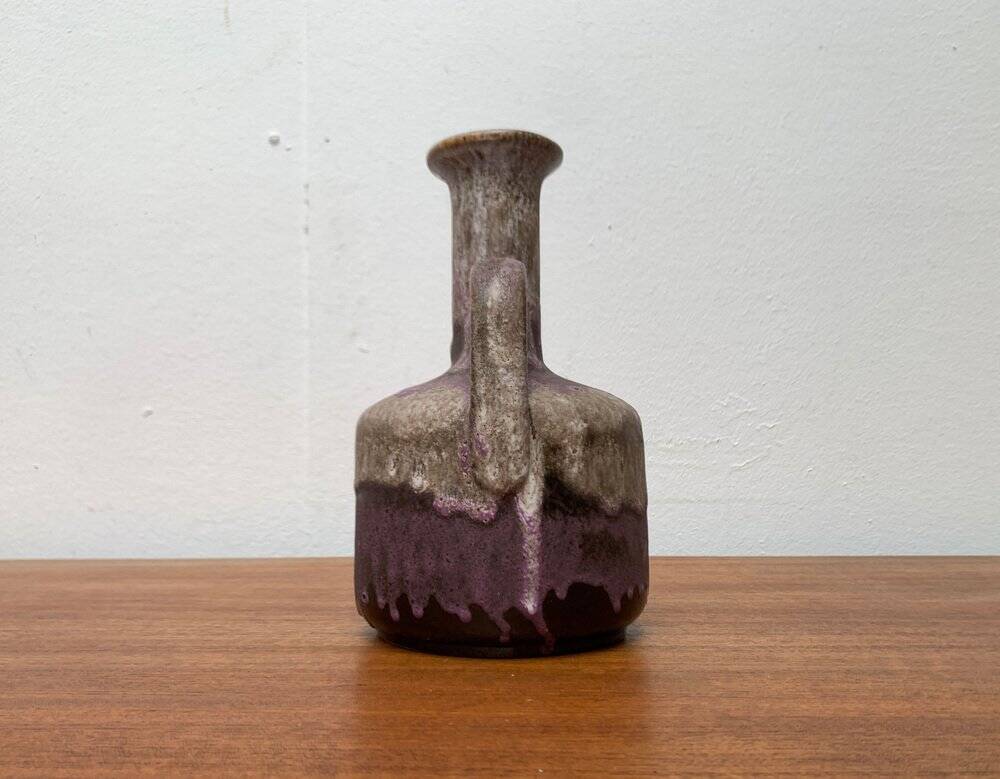 Brutalist Fat Lava Pottery Vase from Ruscha, West Germany, 1960s