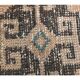 Vintage orange Turkish hand-knotted runner 81x356