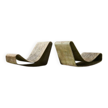 Willy Guhl, first pair of Loop chairs for Eternit, Switzerland, 1954