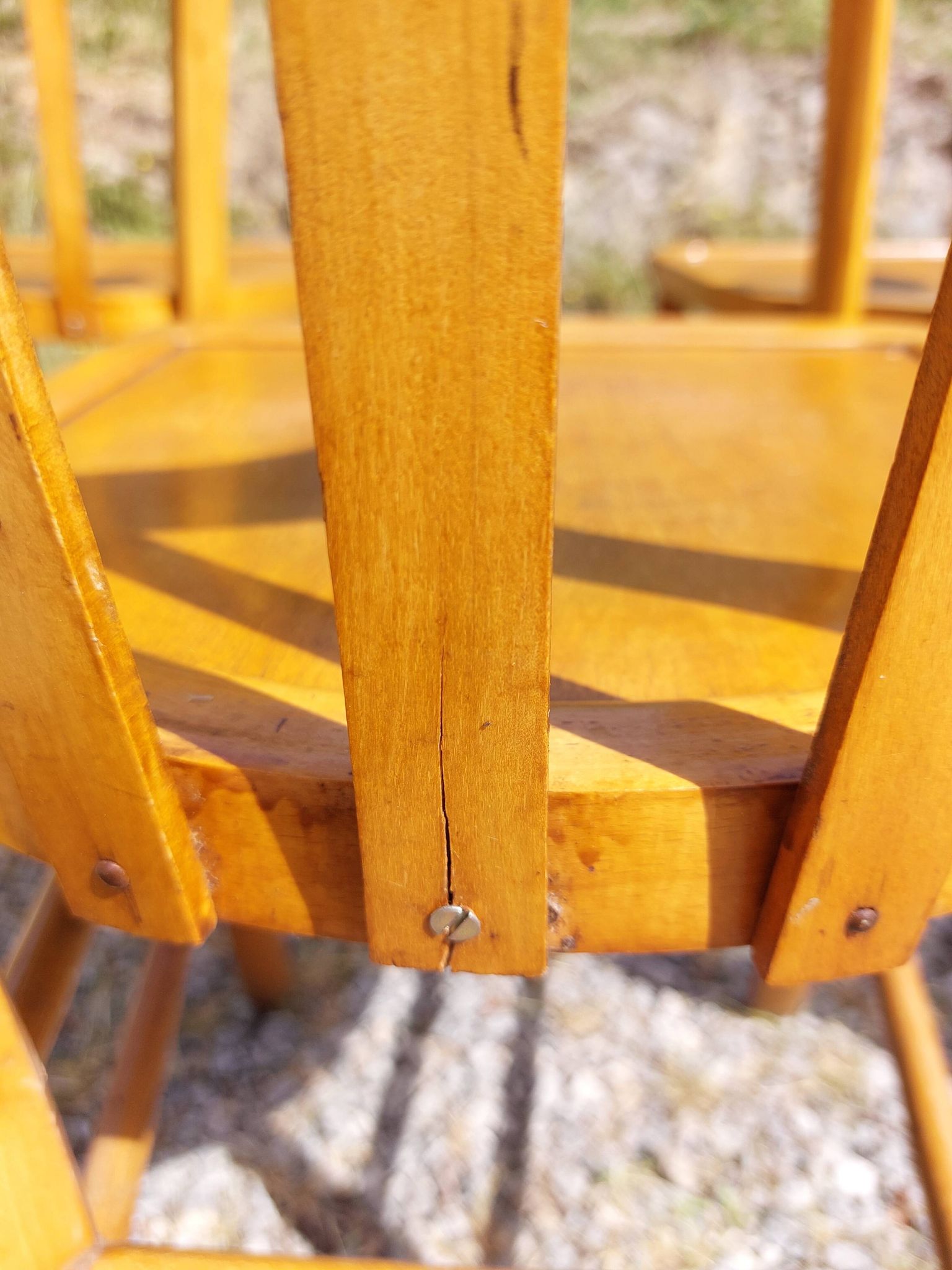 6 bistro chairs, light colour