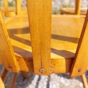 6 bistro chairs, light colour