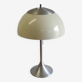 Mushroom lamp and tulip base by Unilux - 60s/70s