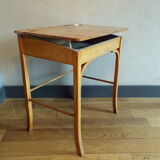 Vintage children's desk with ink