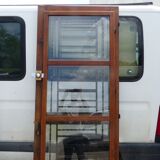 Glazed wood entrance door