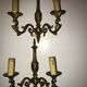 Pair of Louis XV style bronze wall sconces