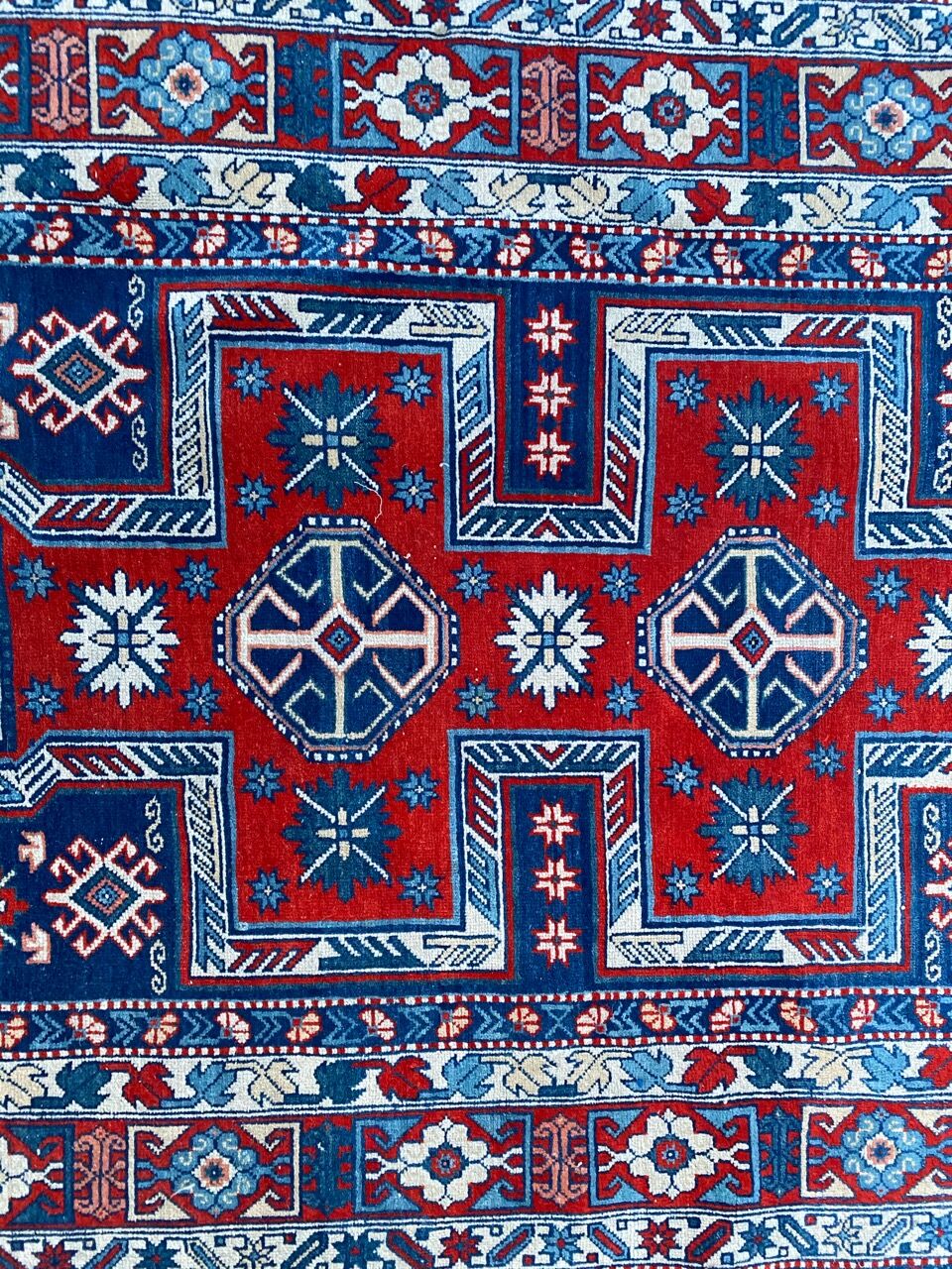 Vintage carpet of the chirwan Caucasus 115x195 cm