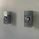 Pair of vintage wall lights, chrome-plated metal, France 1970.