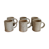 Mugs en grès gris