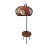 Lampadaire vintage avec tablette