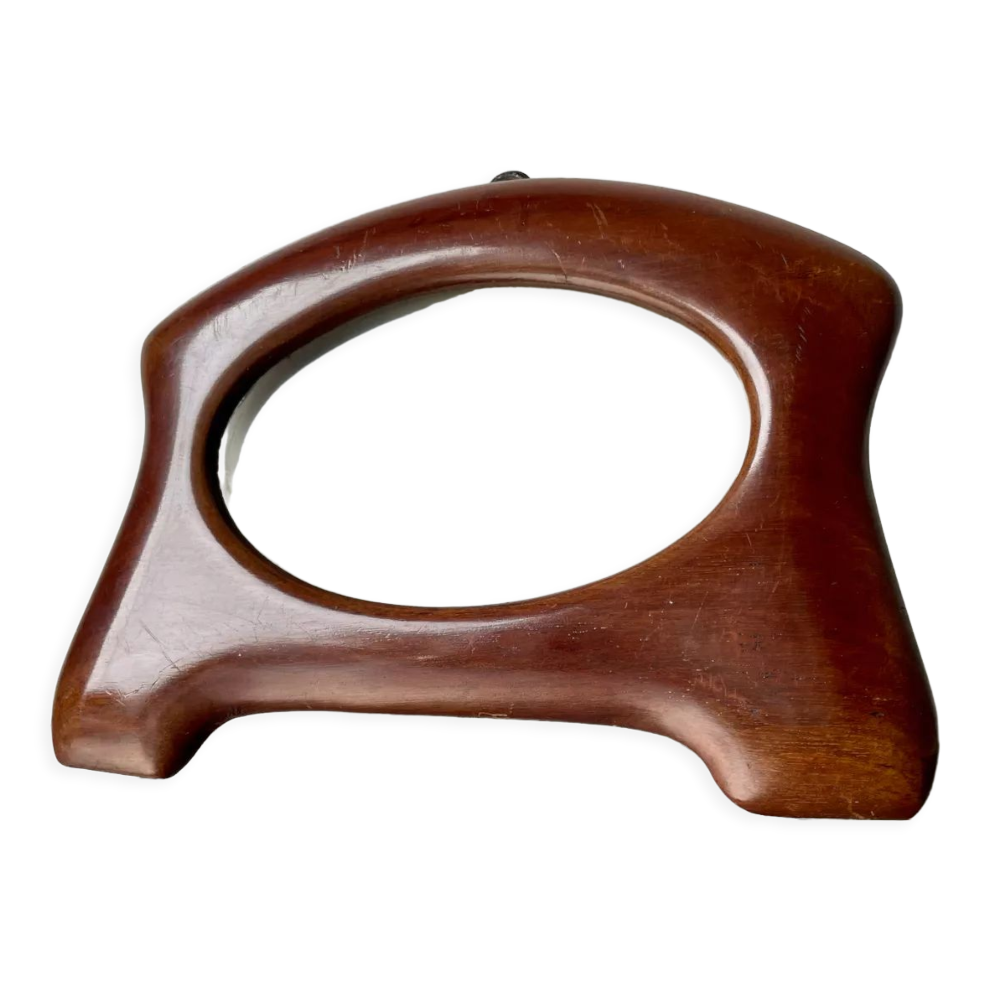 Art nouveau mahogany wooden frame measurements 18.5 cm x 15 cm  opening 12 cm x 7.5 cm