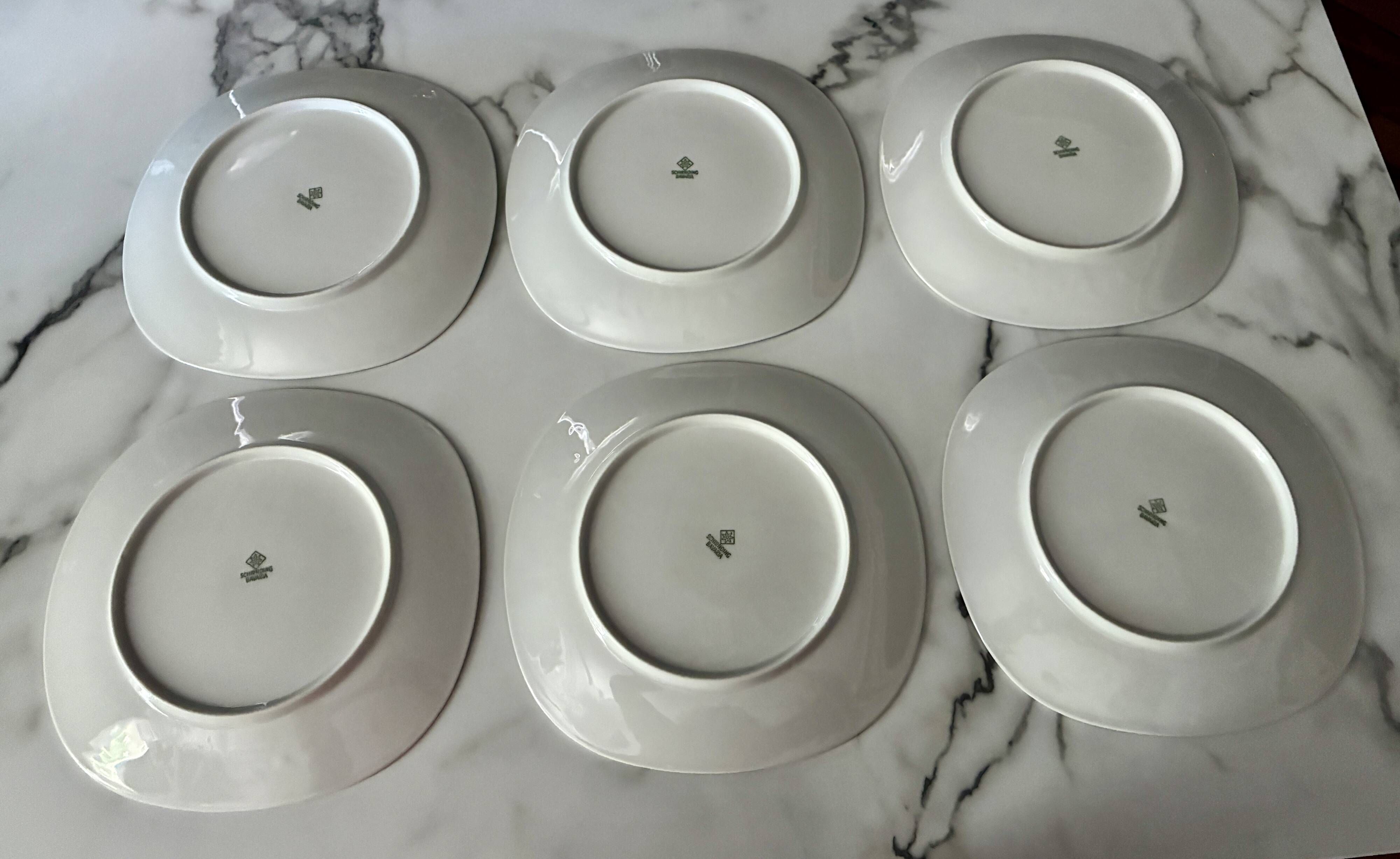 Assiettes plates porcelaine Schirnding  Bavaria