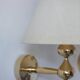 24 carat gold plated teardrop wall lamps by Hugo Asmussen, Denmark, 1970s, set of 2