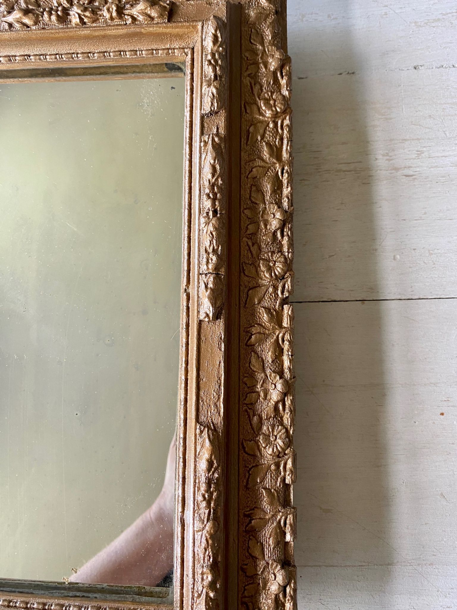 Ancien miroir doré début XXEME