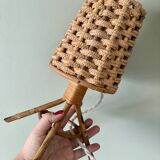 Vintage rattan lamp