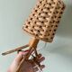 Lampe vintage en rotin