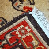 Tapis vintage fait main mongol 90cm x 160cm (1970s)