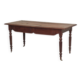 1940s farmhouse table in solid oak