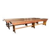 XL vintage wooden bench