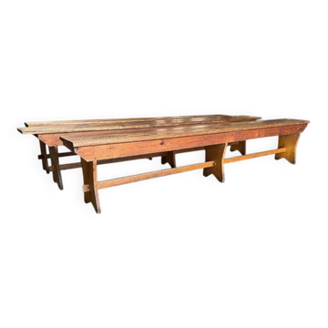 Banc XL vintage en bois