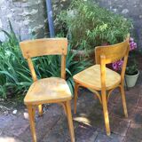 Pair of bistro Baumann chairs