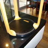 VINTAGE BIRCH AND LEATHER STOOL BY ALVAR AALTO FOR ARTEK