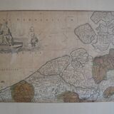 Map of the County of Flanders Belgium by Peter Schenck (1660 1718)