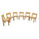 6 chaises vintage en orme maison Regain années 60