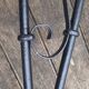large wrought iron gallows lamp