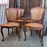 6 chairs canned Louis XV style