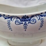 Austerlitz Lunéville earthenware sauce boat early 20th century