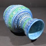 Vintage Bitossi Rimini Blue Vase by Aldo Londi