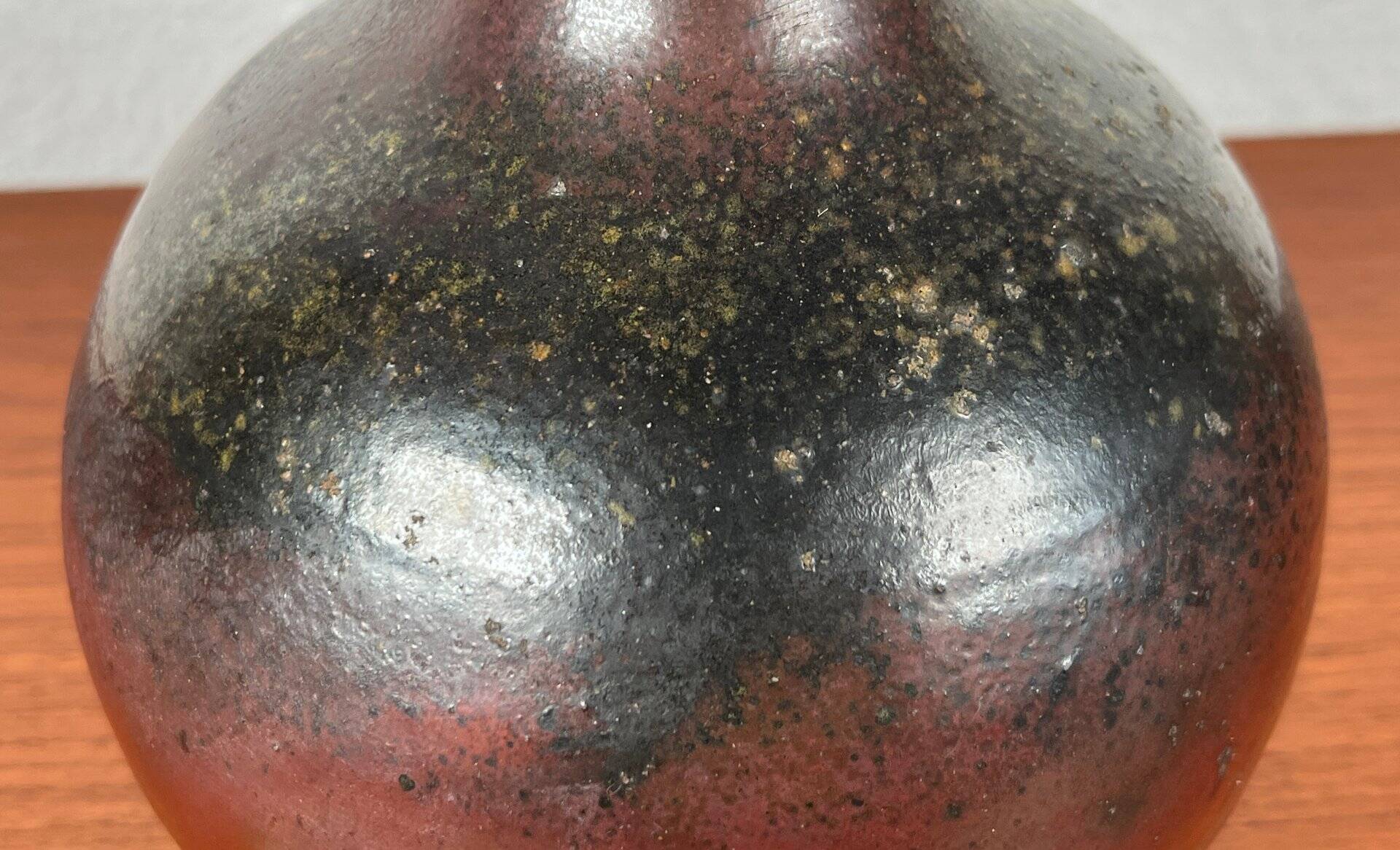Mid-century German minimalist studio pottery vase from the 1960s.