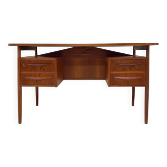 Teak Desk By Gunner Nielsen For Tibergaard