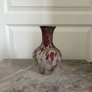 Ancient Blown Glass Vase Mouth Glassware France "Blue Lagoon BC" Bordeaux