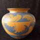 Vase signed DD▲ Foliages Provence Yellow and Blue