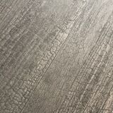 Table basse ronde finition bois brulé, shou-sugi-ban