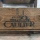 Antique bottle rack