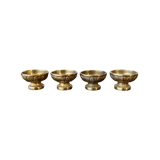 4 small bronze cups