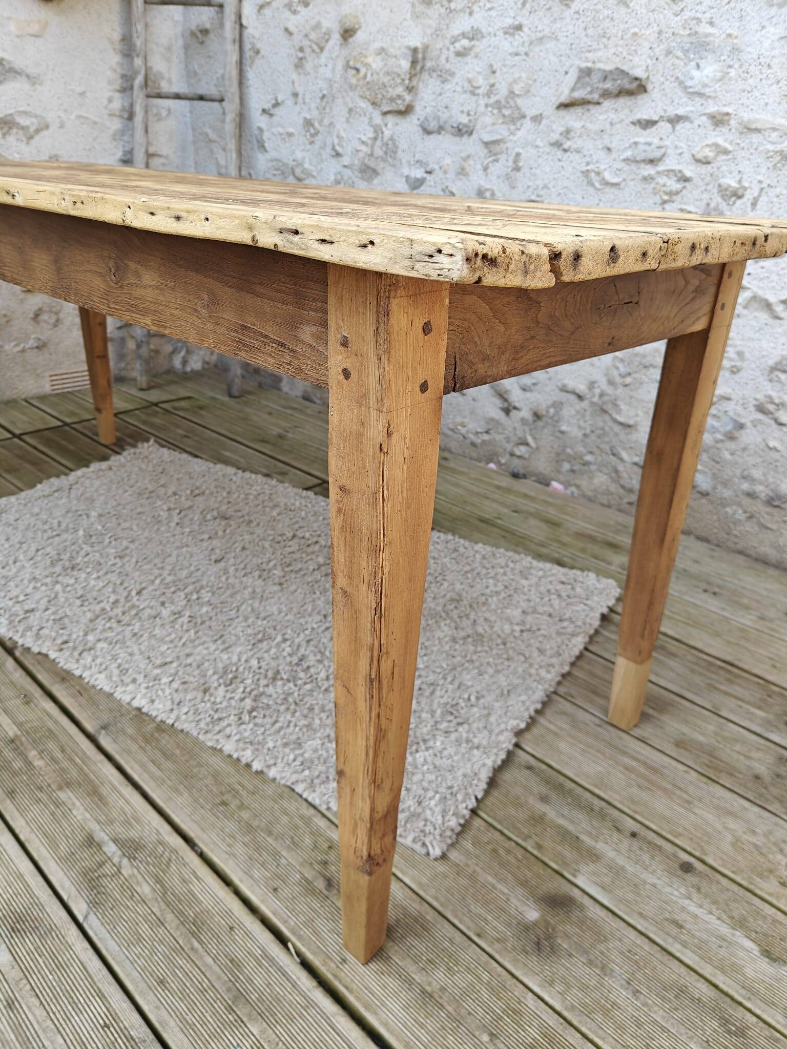 Restored old farmhouse table
