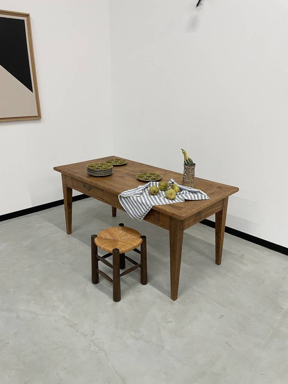 Pine farm table 165 cm