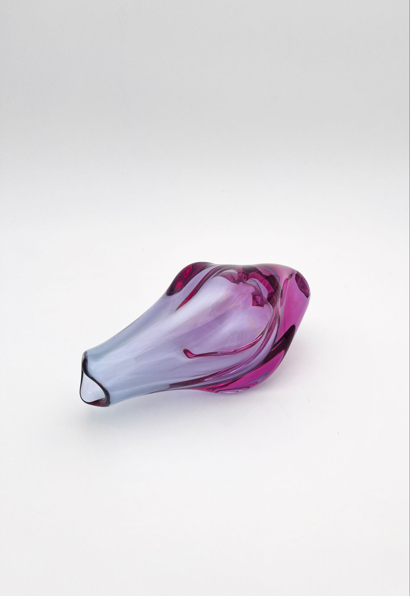 Sommerso Vase Alexandrite Miloslav Klinger ZBS - Vintage Bohemian Glass