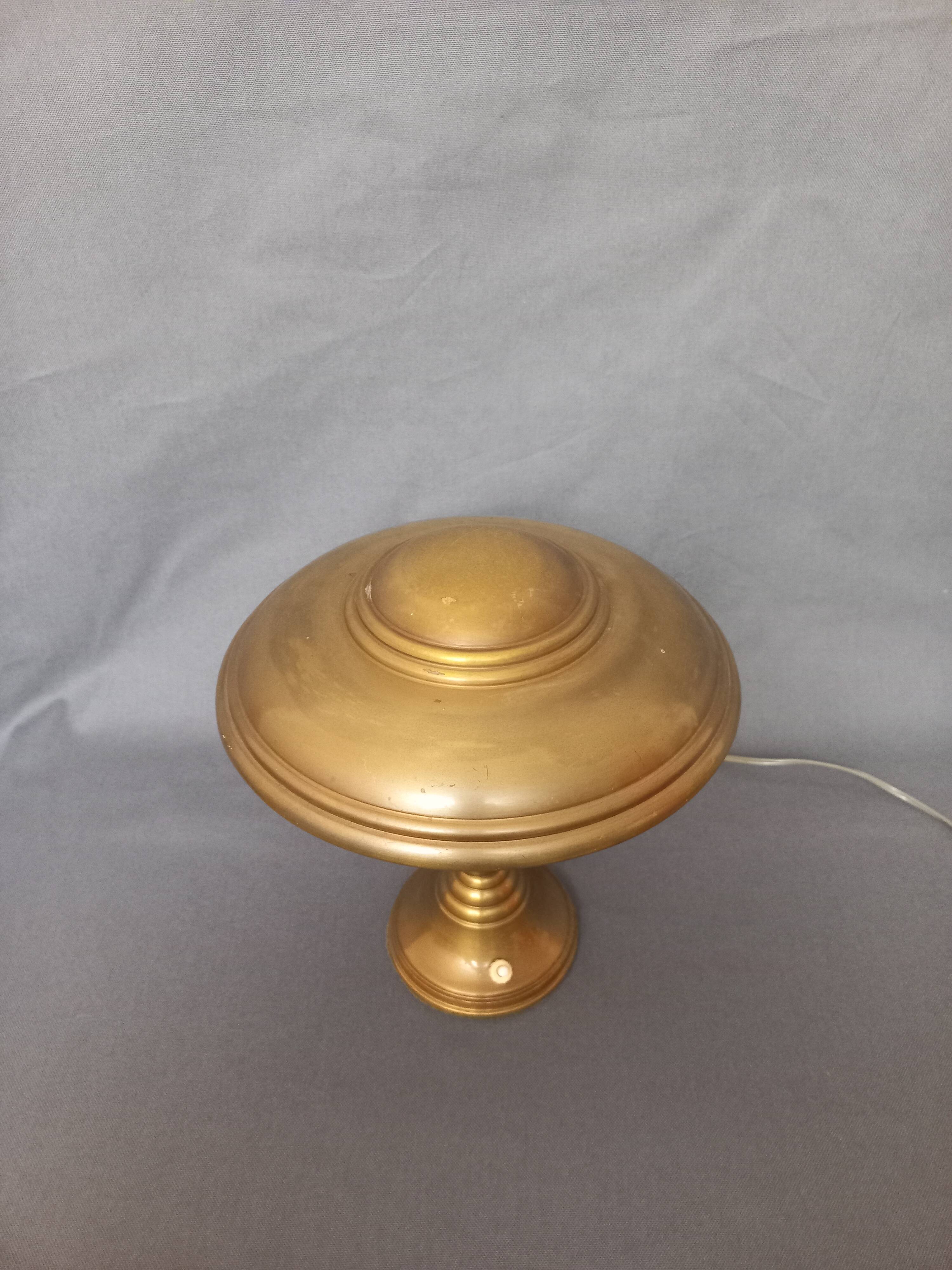 Art Deco brass lamp