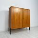 1960s Small Vintage Teak Dresser with Metal Legs