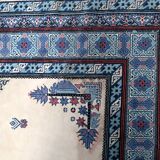 Tapis berbère tunisien vintage en laine fait main – 199 x 252 cm - 1C1035