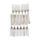 Set of 12 Christofle forks in silver metal