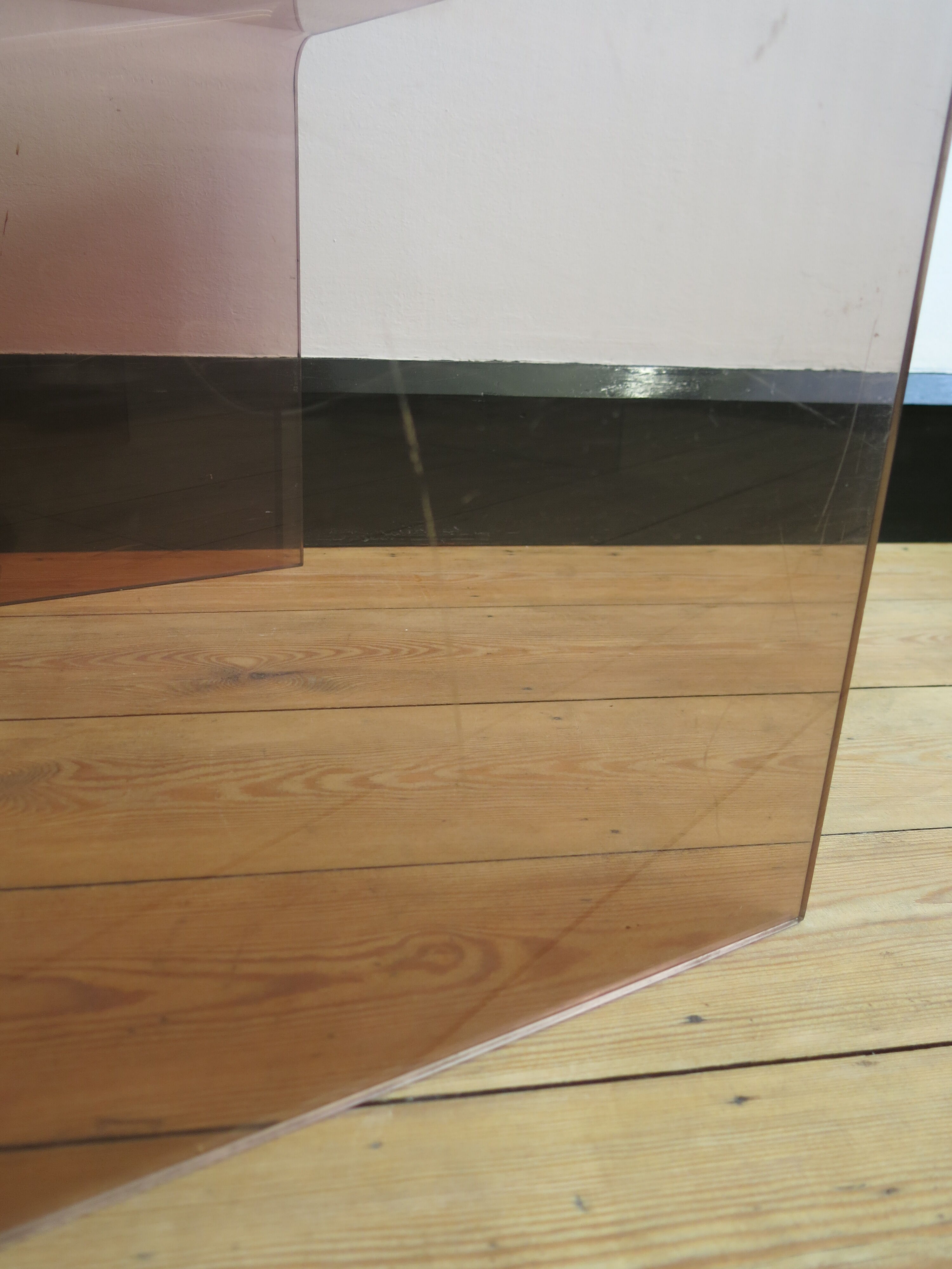 Plexi nesting tables by Michel Dumas