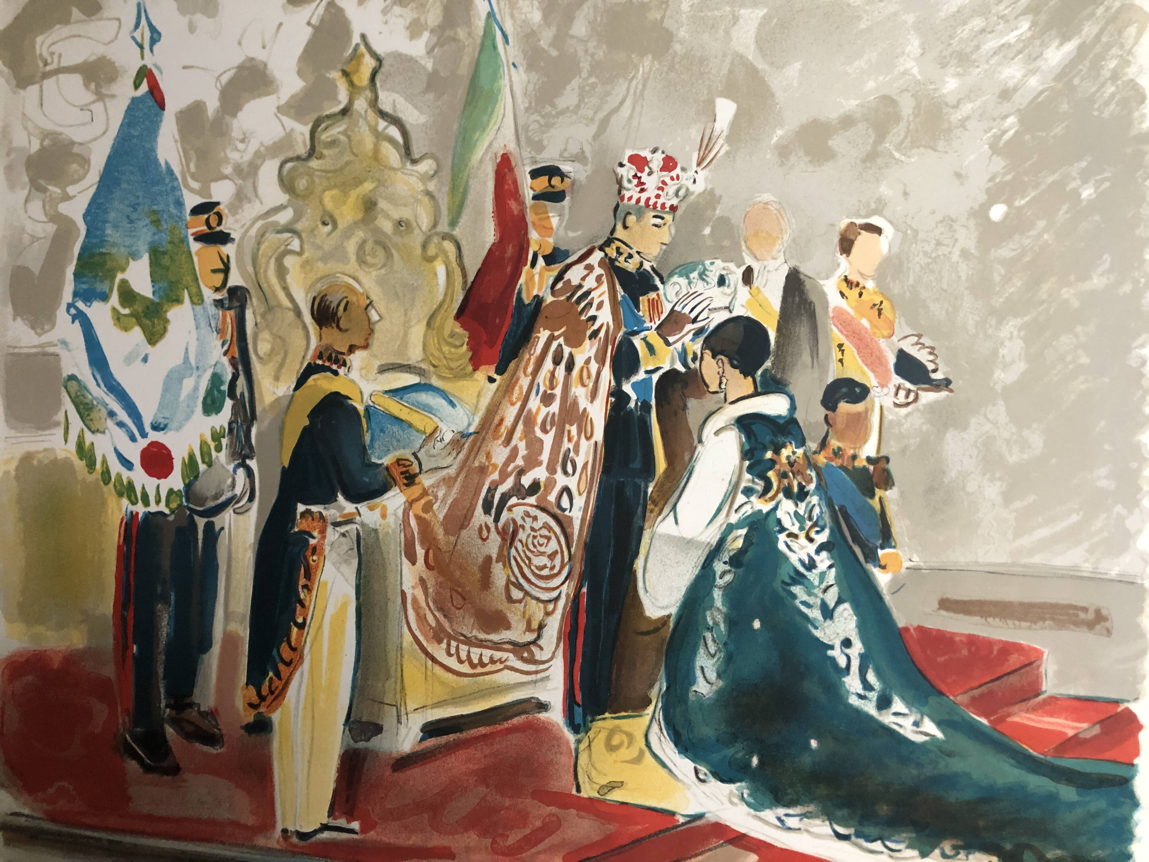 Poster yves brayer watercolors iran 1967 galerie de paris