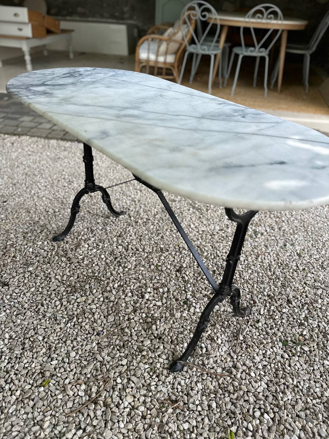 Marble garden table