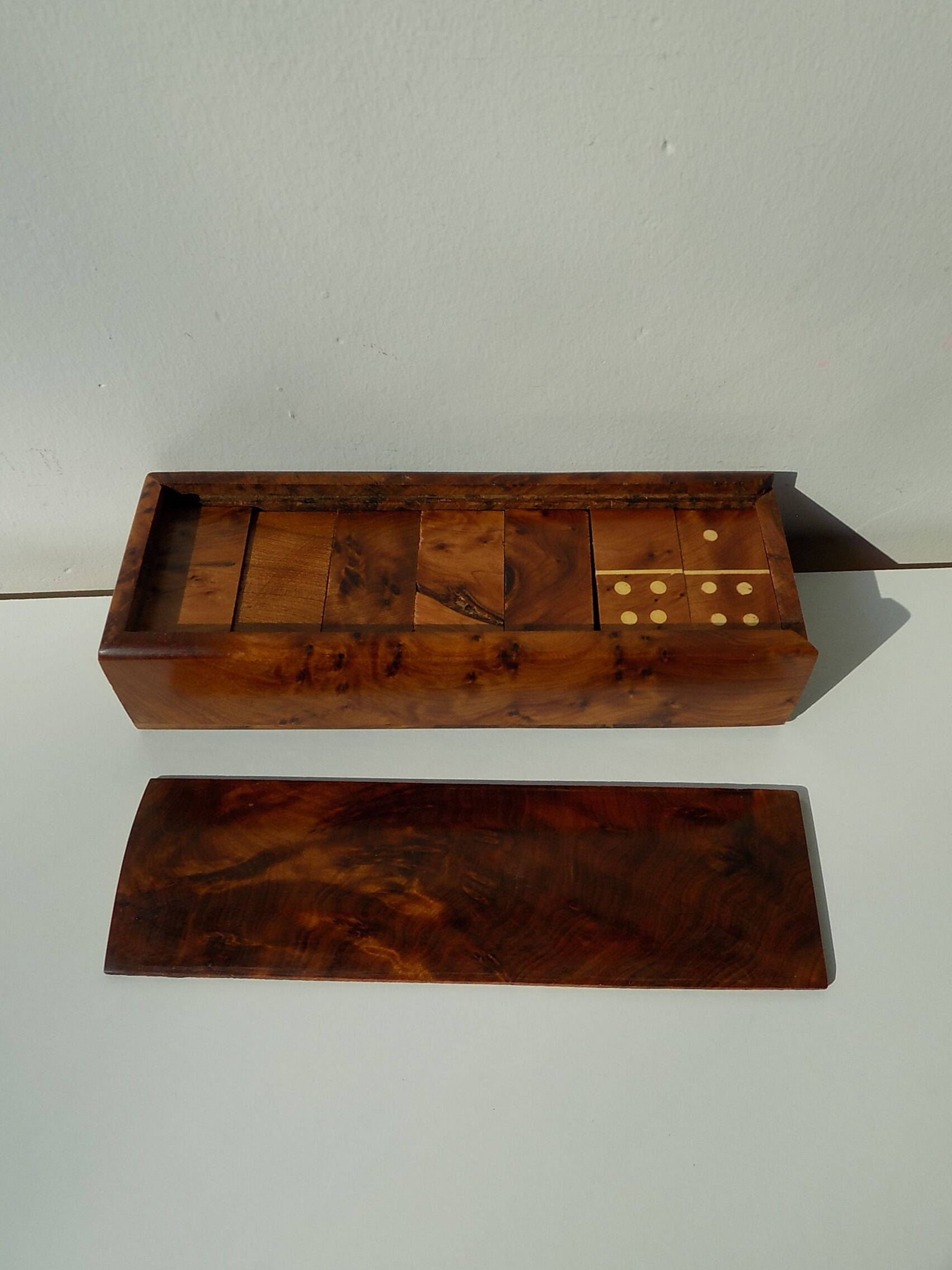 Ebony wooden domino game